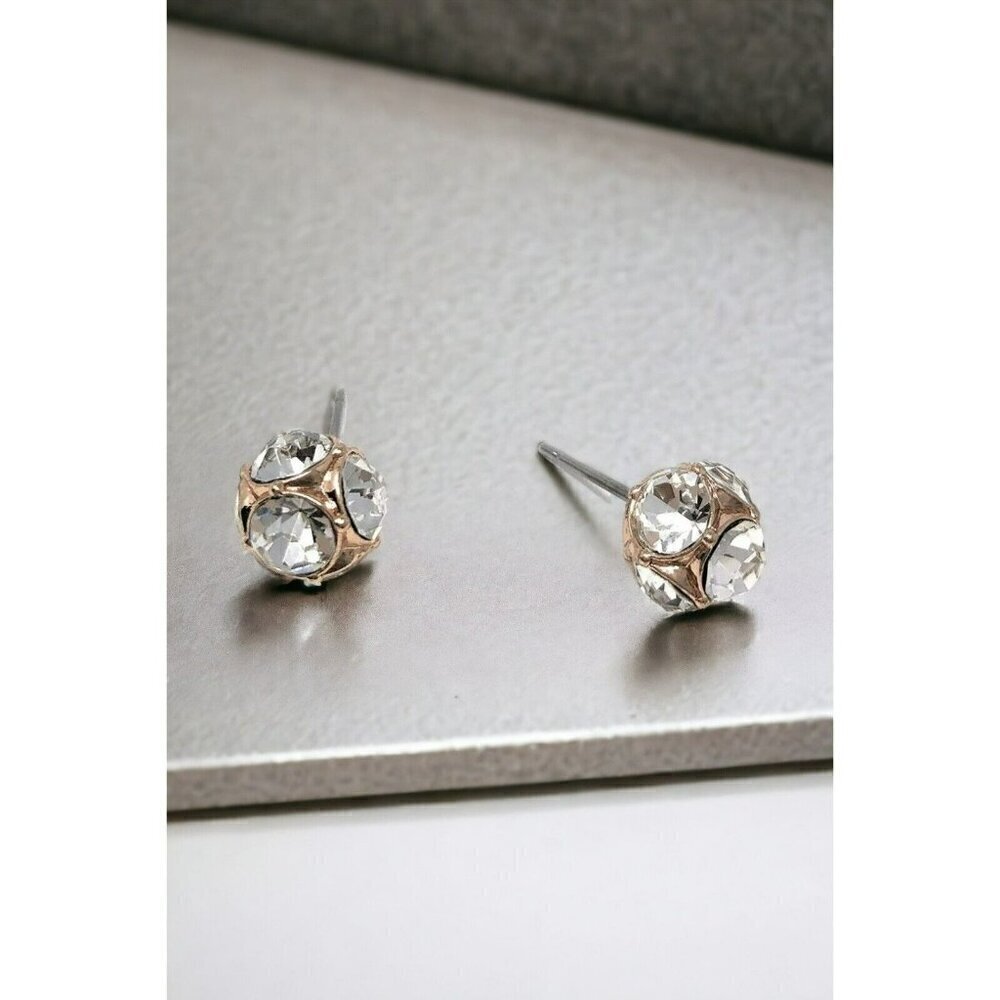 Kate Spade New York Lady Marmalade Rose Gold Stud Crystal Earrings